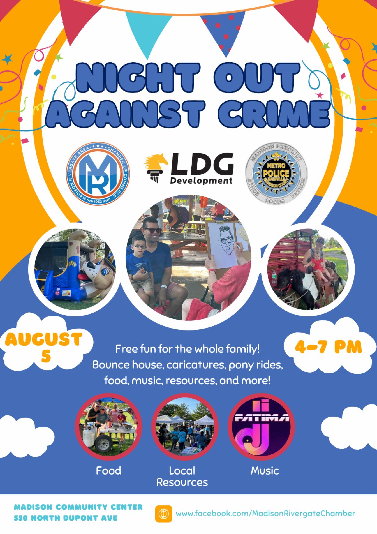 Night Out Against Crime flyer 2025